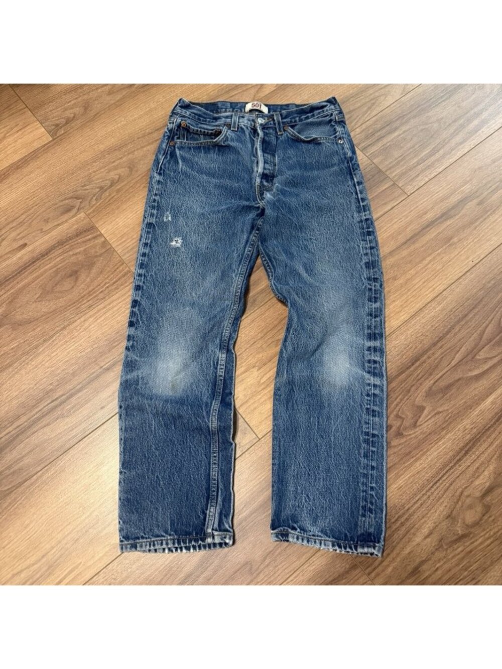 Levi's 501 Jeans Mens 32x32 Medium Wash Denim Button Fly WPL 423